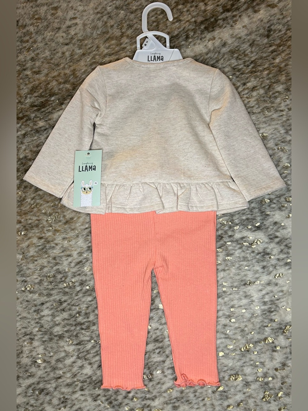 5 for $25🔥LLAMA‎ "Loved Always" Matching Outfit Baby Size 6M - Picture 2 of 5